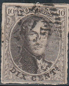 Postage stamp with the portrait of King Leopold